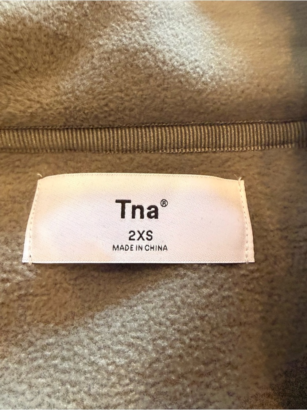 TNA Olive Green Quarter-Zip Fleece Pullover - Picture 3 of 6